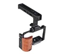 Gabbia for fotocamera for Sony ZV-E10 con impugnatura laterale e maniglia superiore, sistema di ripresa video Vlog con supporti(Type A Set 1)