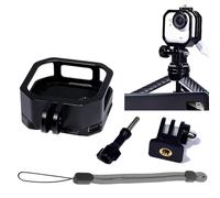 Gabbia in alluminio compatibile con Insta360 Go Ultra - Supporto multifunzione con dissipazione del calore, porta di ricarica e filettatura da 1/4" per riprese orizzontali e verticali (1/4" Thread