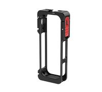 Gabbia in lega di alluminio per Insta360 X5, telaio protettivo in metallo con slitta fredda e supporto da 1/4" per microfono/illuminazione, adattatore a sgancio rapido anti-allentamento per fotocamera
