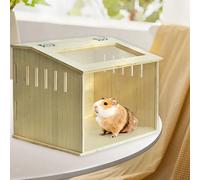 Gabbia in legno per criceti, nido per polli, gerbilli, porcellini