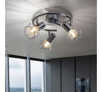 Gabbia Lampada Coprire Faretto Spot Rondella Regolabile Dormire Camera Cromo [EEK: Non valutato]