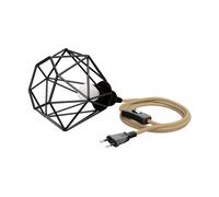 Gabbia luminosa LEKA 3 m di cavo di canapa interruttore a spina + lampada LED