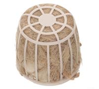 Gabbia montata per nido, tazza per piccoli uccelli, supporto riutilizzabile in materiale di nidificazione con iuta cotone misto canapa, accessorio Twist Fix per l'allevamento di fringuelli, canarini e