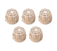 Gabbia montata per nido, tazza per piccoli uccelli, supporto riutilizzabile in materiale per nidificazione con iuta cotone misto canapa, accessorio Twist Fix per l'allevamento di fringuelli, canarini