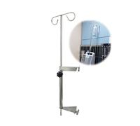 Gabbia per Animali Domestici Asta per Flebo con Ganci Supporto per Pompa di Infusione Portatile Supporto per Infusione in Acciaio Inox Gabbia per Cani Appesa Porta Acqua per Animali Domestici Facile d