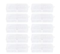 Gabbia per api in plastica per apicoltura, kit per tazze per allevamento, sicuro, durevole, essenziale, per l'ispezione dell'alveare e la cattura della regina vergine, 10 pezzi