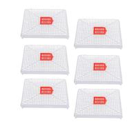 Gabbia per api regina in plastica con fibbia quadrata Gabbia per apicoltura per sciamatura artificiale Introduzione di plastica per alimenti Queen 6 pezzi 14x10,5x2,5 cm