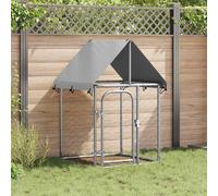 Gabbia per Cani da Esterno con Tetto 100x100x150 cm