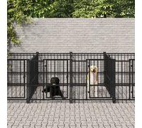 Gabbia per Cani da Esterno in Acciaio 18,77 m²