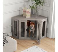 Gabbia per cani PawHut Casa quadrata per cani Scatola per cani Cuscino per cani Casa con chiusura per porta per cani di taglia media