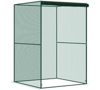 Gabbia per coltivazione Outsunny con anta a rulli e struttura in acciaio 120x120x180 cm