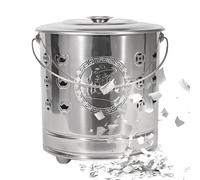 Gabbia Per Combustione | Barile da Fuoco | Portatile Con Gancio Fuoco E Gabbia Inox Coperta Per Fogliame Spazzatura Cortile Rifiuti Balcone