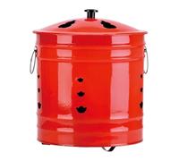 Gabbia per combustione con coperchio, braciere con manico ergonomico, resistente alle scintille, per interni, esterni, giardino, campeggio, balcone, terrazza