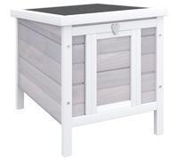 Gabbia per Conigli 42x51x43 cm in Legno di abete Grigio