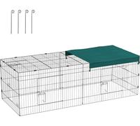 Gabbia per Conigli Da Esterno E Interno Con Tettuccio, Recinto per Animali Picco