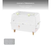 Gabbia per criceti da 70 cm, villa grande trasparente, resistente ai morsi,