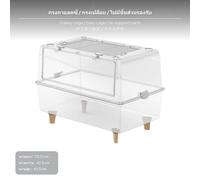 Gabbia per criceti da 70 cm, villa grande trasparente, resistente ai morsi,