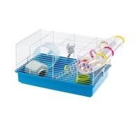Ferplast Gabbia Roditori Paula per Criceti, in Metallo, Accessori Inclusi: Mangiatoia, Beverino, Casetta, Ruota, Set Tubi. 46x29,5xh24,5cm