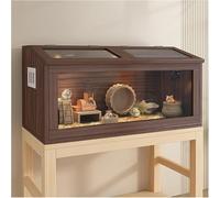 Gabbia per Criceti, Scatola di Alimentazione per Polli in Rutina, Habitat per Piccoli Animali, Facile da Montare E Pulire, per Conigli, Porcellini D'india, Pollo in Rutina, B, 80x40x40cm