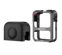 Gabbia per DJI Osmo 360, gabbia di espansione in metallo per fotocamera, supporto per slitta a freddo con copriobiettivo in silicone per cinematografia VLOG Video