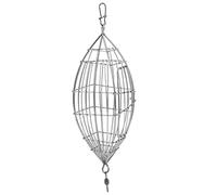 Gabbia per esche da pesca in acciaio inox, gabbia trappola per esche da pesca per carpe, gamberi e granchi, anche supporto per dispenser di esche con chiusura per la pesca i (M25,5 cm/10,04 pollici