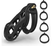 Gabbia per esercizi Yoga Block Uomo Nero 3D Cobra con 4 anelli - AA4 (Nero, XL)