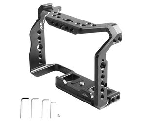 Gabbia per fotocamera A1/A9 II/A7R4A/Alpha 7S III/ILCE-7M4/A7R4, A7S3/A7SM3/A7S III/A7R IV con attacco a slitta fredda per ARCA e compatibile con interfaccia ARRI da 3/8" per la realizzazione