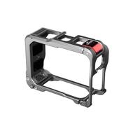 Gabbia Per Fotocamera in Alluminio Con Design Ribaltabile a Sgancio Rapido E Schiuma Antiurto Per 2 Accessori Per Fotocamera in Alluminio Con Custodia Protettiva