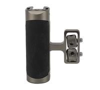 Gabbia per fotocamera Mtlavishness Maniglia laterale in lega di alluminio Silicone universale Impugnatura regolabile su e giù con attacco a slitta fredda da 1/4 di vite per (Verde scuro)