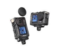 Gabbia per fotocamera per DJI OSMO Action 5 Pro/4/3, custodia protettiva in metallo per riprese orizzontali e verticali con copriobiettivo