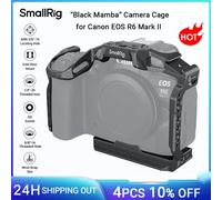 Gabbia per fotocamera SmallRig “Black Mamba” per Canon EOS R6 Mark II Piastra a sgancio rapido Arca-Swiss incorporata per giunto cardanico DJI RS2/RS3 Pro