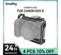 Gabbia per fotocamera SmallRig per Canon EOS R con fori filettati per montaggio su scarpa fredda per attacco microfono braccio magico 2803