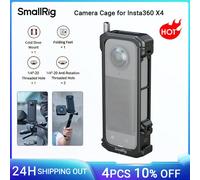 SMALLRIG Cage per Insta360 X4, Custodia Protettiva in Alluminio per Insta360 X4 con Copriobiettivo in Silicone, Slitta Fredda Incorporata e Foro Filettato Antideflessione da 1/4"-20-4278