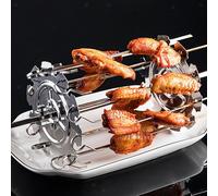 Gabbia per girarrosto Set di spiedini per girarrosto Kebab, asta universale per