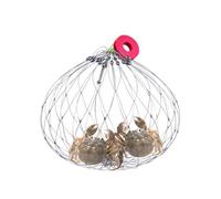 Gabbia Per Granchi Retrattile Automatica - Trappola Da In Acciaio E Nylon | Rete Pieghevole Con Grandi Spilli Per Pesci Aragoste Granchi (52/62/72 Cm)