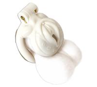 Gabbia per il pene sfrontata - cintura di castità con design a fica, 4 misure di anelli per il cazzo, sex toy in plastica leggera per bondage, BDSM e comfort a lungo termine