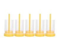 Gabbia per la marcatura delle api regine, 5 pezzi, strumento leggero in plastica per l’apicoltura, ideale per catturare e marcare le api regine, tubo di marcatura resistente e atos