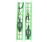 Gabbia per Mangiatoia in Linea da Pesca con Affondatore di Piombo Supporto a Molla per Gabbia per Esca per Mangiatoia da Pesca Durevole per Pesci Carpa(60g)