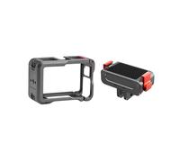 Gabbia per OSMO Action 5 Pro/Action 4 Custodia Protettiva con Attacco Cold Shoe Protezione Completa Della Fotocamera