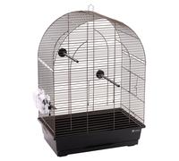 Gabbia Per Pappagallo Klara 2 Taupe 45x28x62,5Cm Con Pali E Cassetto