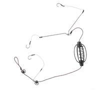 Gabbia per pesca alla carpa con piombo, trappola per esca dal design cavo, per pesca sul fiume grosso, set di attrezzatura in linea in metallo da 20-60 g (35 g)