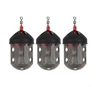 Gabbia per pesca alla carpa per la dispersione delle pasture con corpo perforato per rilasciare efficacemente vermi vivi nella pesca fluviale (1 confezione)