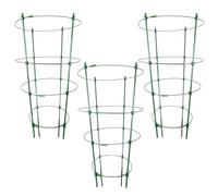 Gabbia per piante di pomodoro, supporto resistente per pomodori, gabbie per verdure, 3 pali per giardinaggio, ideale per viti, frutta, fiori, piante rampicanti, vasi, 45 x 28 cm