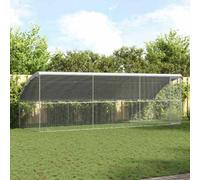Gabbia per polli 3 pz Argento 600 x 200 x 200 cm