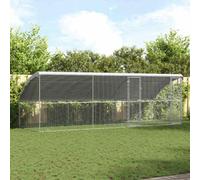 Gabbia per polli 3 pz Argento 600 x 200 x 200 cm