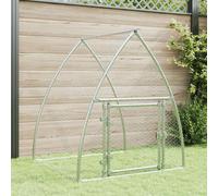 Gabbia per Polli Argento 100x105x120 cm in Acciaio Zincato
