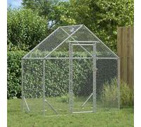 Gabbia per polli Argento 170 x 100 x 177 cm Acciaio zincato