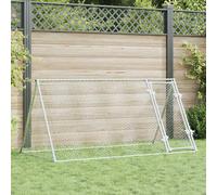 Gabbia per Polli Argento 200x105x91 cm in Acciaio Zincato