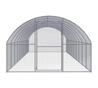 Gabbia per Polli da Esterno 3x10x2 m in Acciaio Zincato