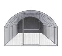 Gabbia per Polli da Esterno 3x10x2 m in Acciaio Zincato
